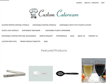 Tablet Screenshot of customcaterware.com